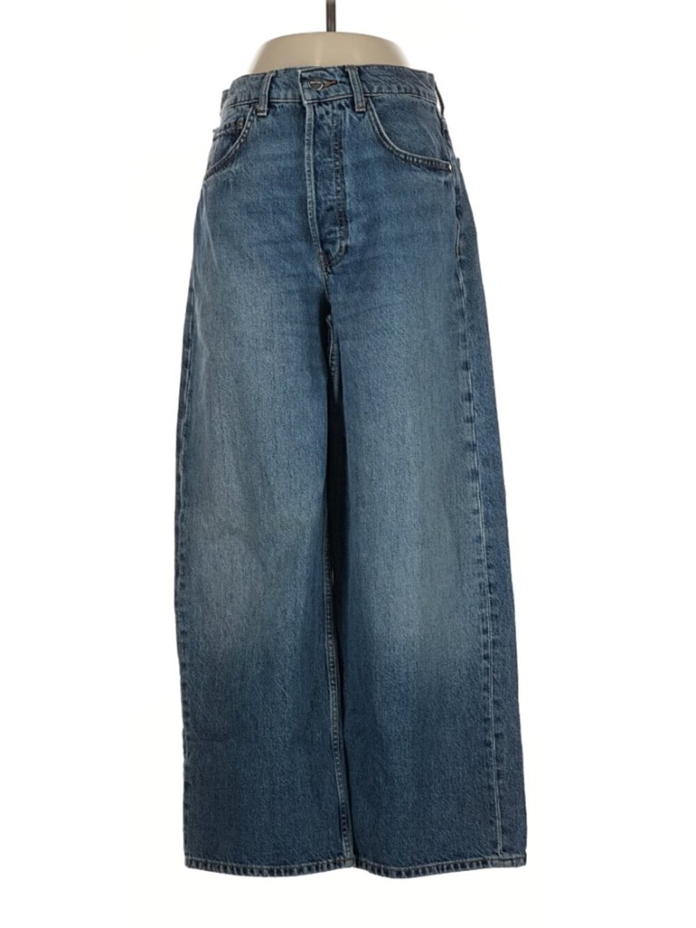 Anine Bing Blue Wide Leg Baggy Denim Jeans Size 27